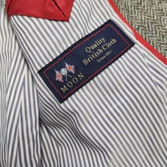 J. Crew Sommerset English Wool Blazer in Herringbone Graphite Gray Size 0 - Picture 8 of 12